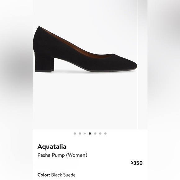 NWOT Aquatalia Pasha Pump (Women) in Black Suede, Size 10, never worn - Picture 1 of 9